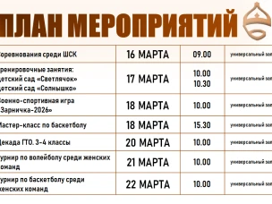 План мероприятий